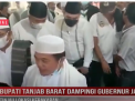 BUPATI TANJAB BARAT DAMPINGI GUBERNUR JAMBI TINJAU LOKASI KEBAKARAN