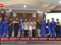 WAKIL BUPATI TANJAB TIMUR ROBBY NAHLIANSYAH MELEPAS ATLET DRUMBAND