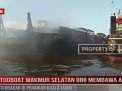 TUGBOAT MAKMUR SELATAN 888 MEMBAWA ALAT BERAT TERBAKAR DI PERAIRAN KUALA JAMBI