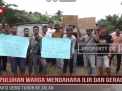 PULUHAN WARGA MENDAHARA ILIR DAN GERAGAI AKSI DEMO TURUN KE JALAN