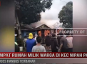 EMPAT RUMAH MILIK WARGA DI KECAMATAN NIPAH PANJANG LUDES HANGUS TERBAKAR