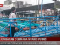 JEMBATAN DERMAGA NYARIS PUTUS, AKTIVITAS PENUMPANG DIPELABUHAN LLASDP TERHAMBAT