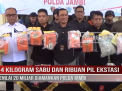 14 KILOGRAM SABU DAN RIBUAN PIL EKSTASI SENILAI 20 MILIAR DIAMANKAN POLDA JAMBI