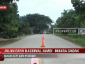 JALAN RAYA NASIONAL JAMBI MUARA SABAK MASIH SEPI DARI PEMUDIK