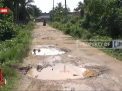 JALAN BETON HANCUR, POTONGAN BESI BEHEL MUNCUL KELUAR