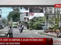 TRAFFIC LIGHT DI SIMPANG 4 JALAN PATUNAS MATI, LALULINTAS TAK BERATURAN