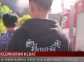 KEBAKARAN HEBAT, 30 RUMAH LEBIH DI LEGOK KOTA JAMBI HANGUS TERBAKAR