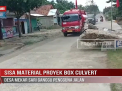 SISA MATERIAL PROYEK BOX CULVERT DESA MEKAR SARI GANGGU PENGGUNA JALAN