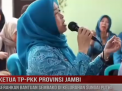 KETUA TP PKK PROVINSI JAMBI SERAHKAN BANTUAN SEMBAKO DI KELURAHAN SUNGAI PUTRI