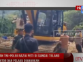 TIM GABUNGAN TNI POLRI RAZIA PETI DI SUNGAI TELANG, 1 UNIT EXCAVATOR DAN PELAKU DIAMANKAN