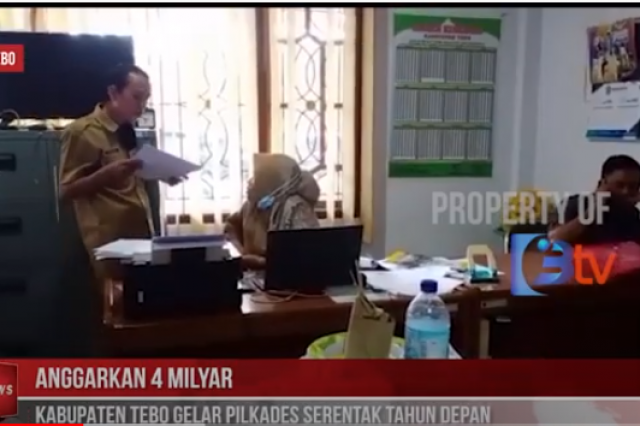 ANGGARKAN 4 MILYAR KABUPATEN TEBO GELAR PILKADES SERENTAK TAHUN DEPAN