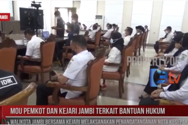 Mou Pemkot Jambi dan Kejari Jambi Terkait Bantuan Hukum