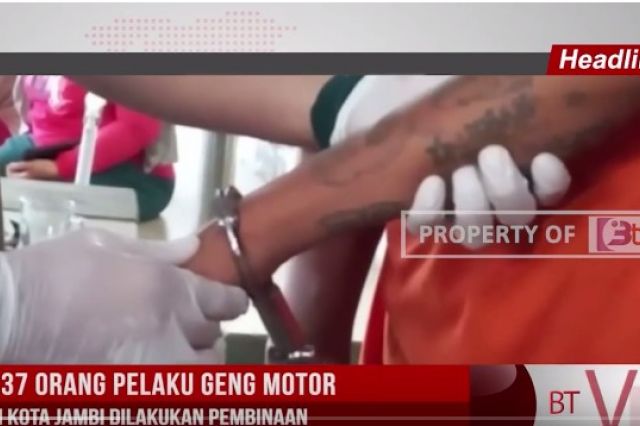 137 ORANG PELAKU GENG MOTOR DI KOTA JAMBI DILAKUKAN PEMBINAAN