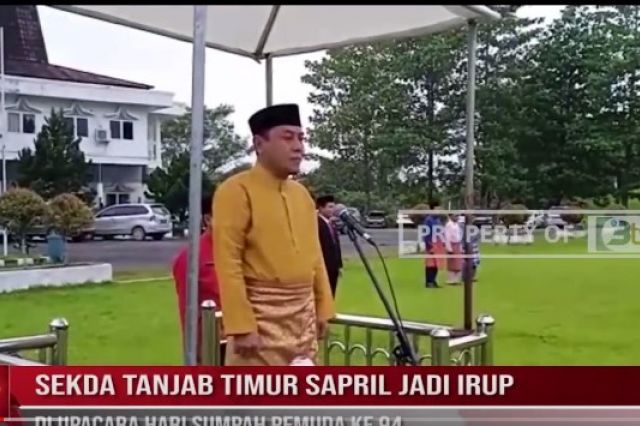 SEKDA TANJAB TIMUR SAPRIL JADI IRUP DI UPACARA HARI SUMPAH PEMUDA KE 94