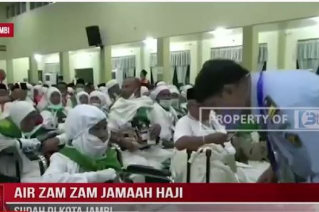 AIR ZAM ZAM JAMAAH HAJI SUDAH DI KOTA JAMBI