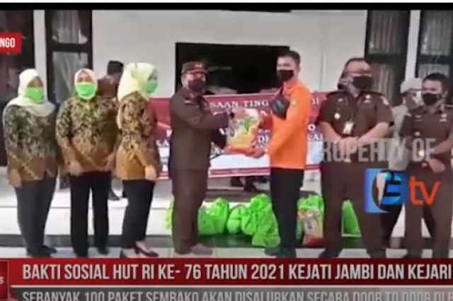 Bakti Sosial Hut RI ke-76 Kejati Jambi dan Kejari Se Prov Jambi