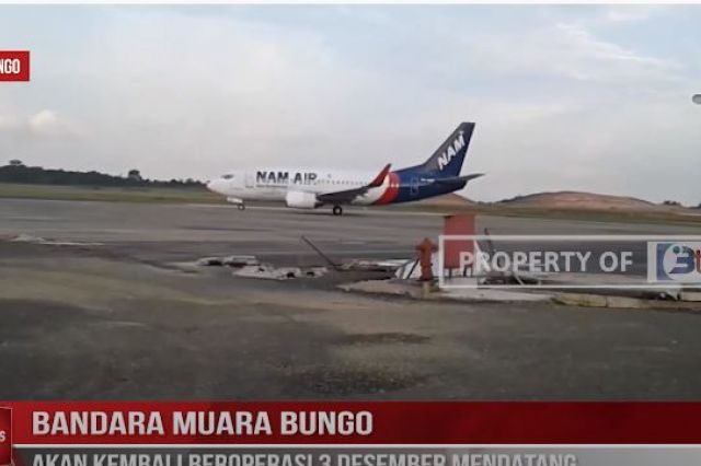 BANDARA MUARA BUNGO AKAN KEMBALI BEROPERSI 3 DESEMBER MENDATANG