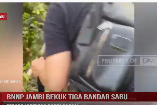 BNNP JAMBI BEKUK TIGA BANDAR SABU DIDUGA JARINGAN SAROLANGUN