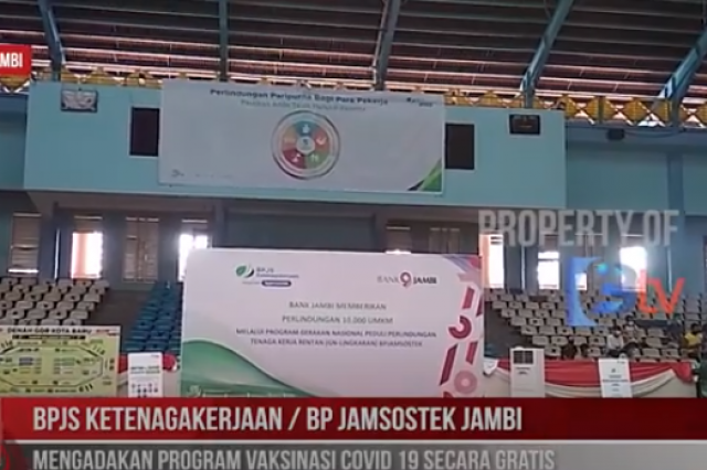 BPJS Ketenagakerjaan BP Jamsostek Jambi Mengadakan Vaksinasi Gratis