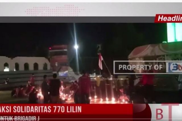 AKSI SOLIDARITAS 770 LILIN UNTUK BRIGADIR J