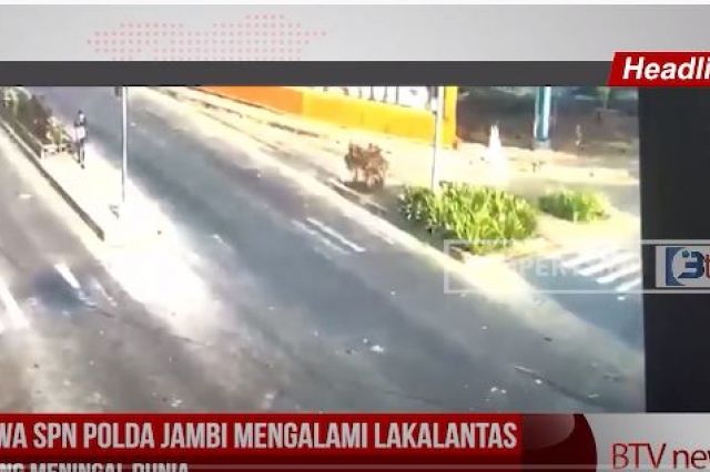 BUS SISWA SPN POLDA JAMBI MENGALAMI LAKALANTAS SATU ORANG MENINGAL DUNIA