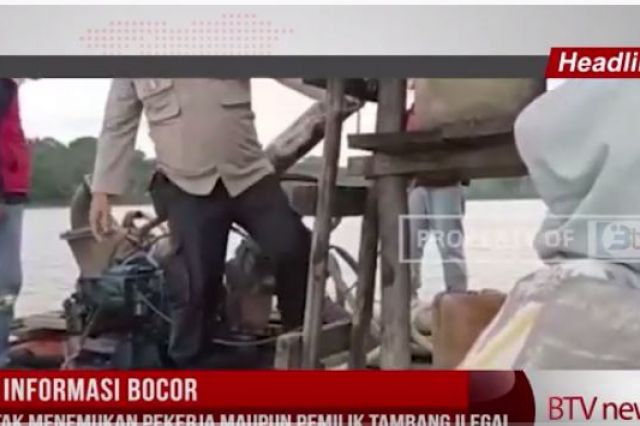 DI DUGA INFORMASI BOCOR,PETUGAS TAK MENEMUKAN SATU PUN PEKERJA MAUPUN PEMILIK TAMBANG ILEGAL