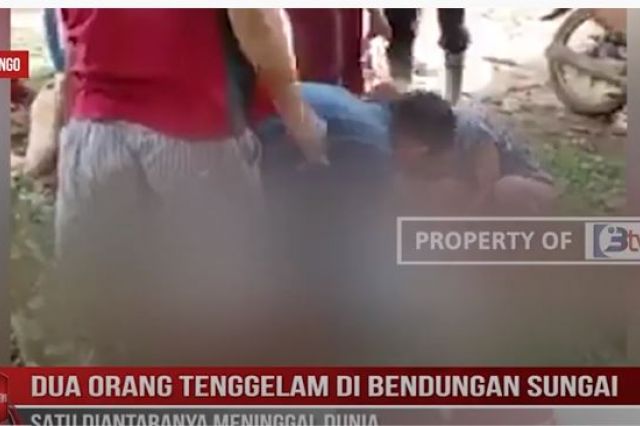 DUA ORANG TENGGELAM DI BENDUNGAN SUNGAI SATU DIANTARANYA MENINGGAL DUNIA