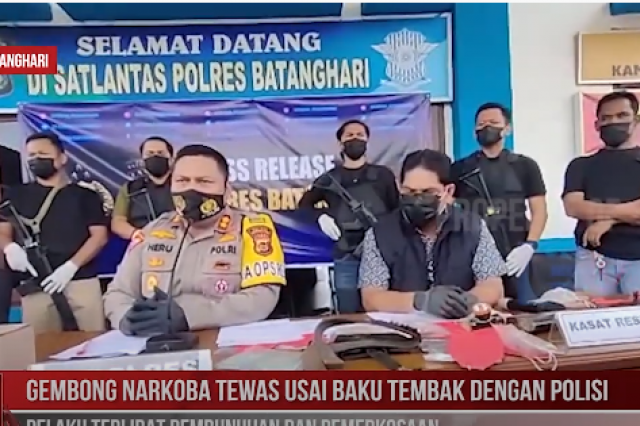 Gembong Narkoba Tewas Usai Baku Tembak Dengan Polisi