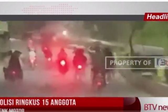 POLISI RINGKUS 15 ANGGOTA GENK MOTOR