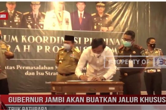 GUBERNUR JAMBI AKAN BUATKAN JALUR KHUSUS TRUK BATUBARA