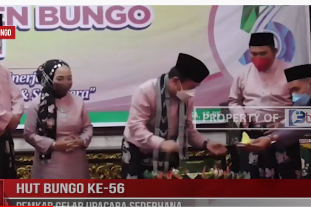 HUT BUNGO KE 56 PEMKAB GELAR UPACARA SEDERHANA