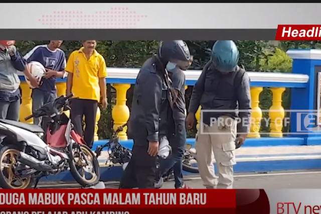 DIDUGA MABUK PASCA MALAM TAHUN BARU SEORANG PELAJAR ADU KAMBING