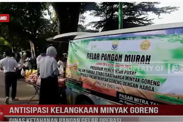 ANTISIPASI KELANGKAAN MINYAK GORENG DINAS KETAHANAN PANGAN GELAR OPERASI