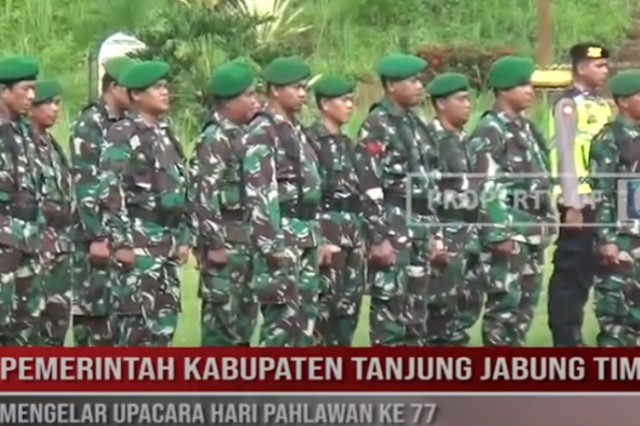 PEMERINTAH KABUPATEN TANJUNG JABUNG TIMUR MENGELAR UPACARA HARI PAHLAWAN KE 77