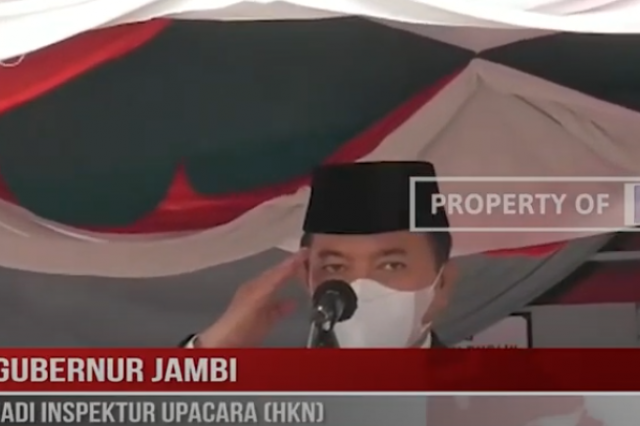 GUBERNUR JAMBI JADI INSPEKTUR UPACARA HKN