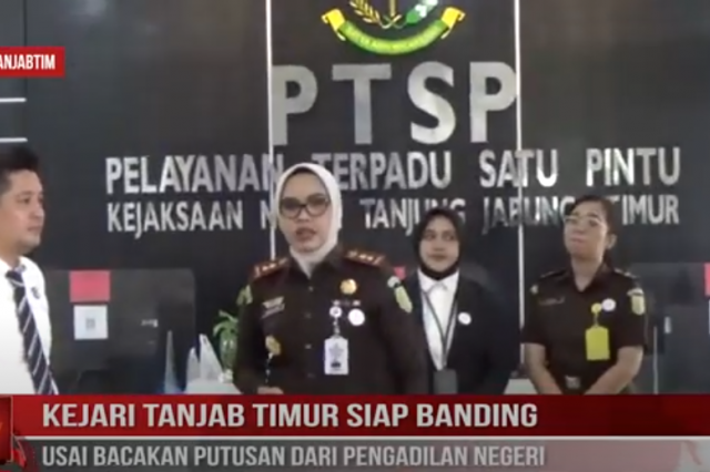 KEJARI TANJAB TIMUR SIAP BANDING USAI BACAKAN PUTUSAN DARI PENGADILAN NEGERI