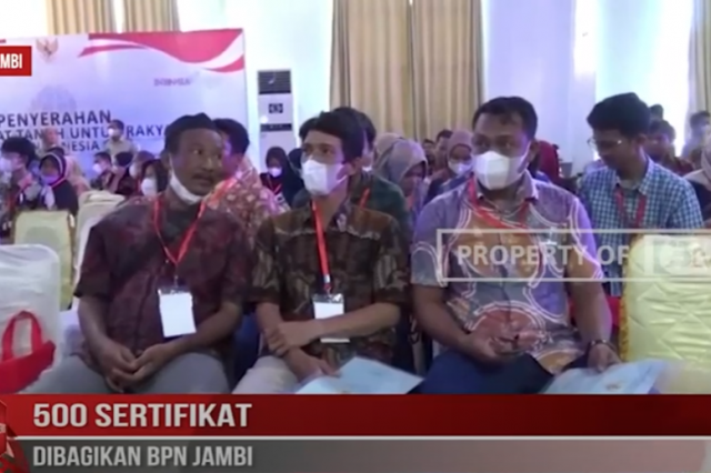 500 SERTIFIKAT DIBAGIKAN BPN JAMBI