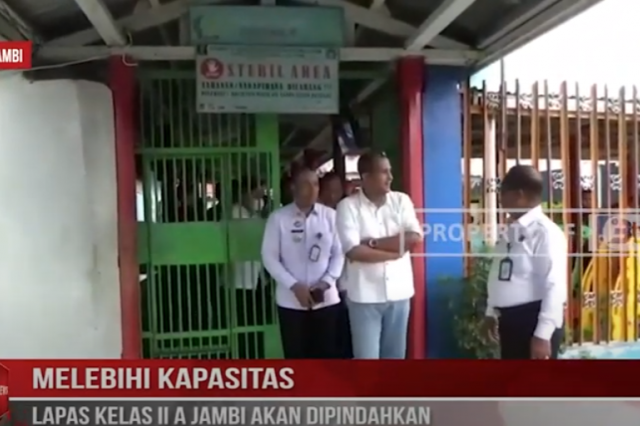 MELEBIHI KAPASITAS, LAPAS KELAS II A JAMBI AKAN DIPINDAHKAN