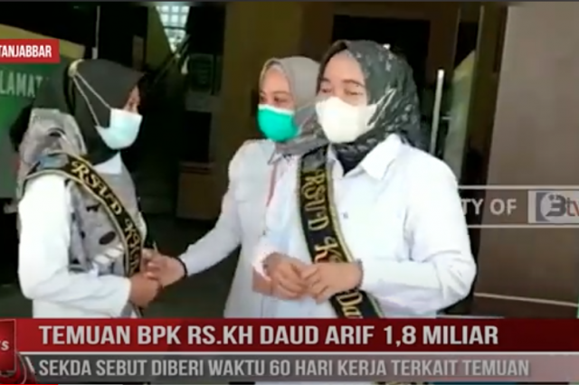 TEMUAN BPK RS KH DAUD ARIF 1,8 MILIAR, SEKDA SEBUT DIBERI WAKTU 60 HARI KERJA TERKAIT TEMUAN