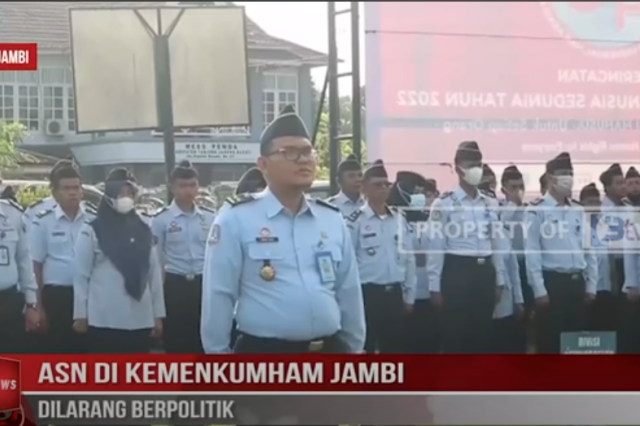 ASN DI KEMENKUMHAM JAMBI DILARANG BERPOLITIK