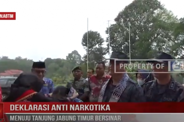 DEKLARASI ANTI NARKOTIKA MENUJU TANJUNG JABUNG TIMUR BERSINAR