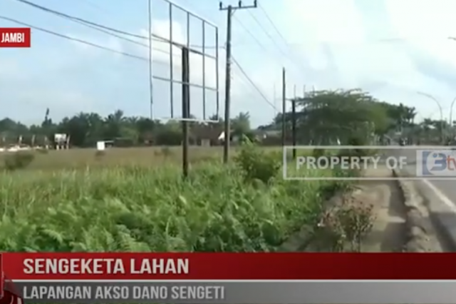 SENGEKETA LAHAN LAPANGAN AKSO DANO SENGETI