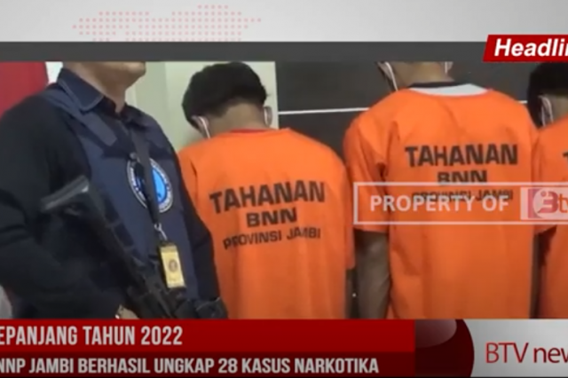 SEPANJANG TAHUN 2022 BNNP JAMBI BERHASIL UNGKAP 28 KASUS NARKOTIKA