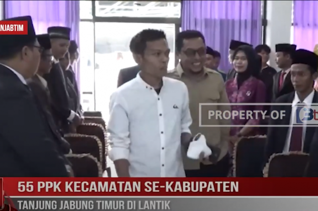 55 PPK KECAMATAN SE KABUPATEN TANJUNG JABUNG TIMUR DI LANTIK