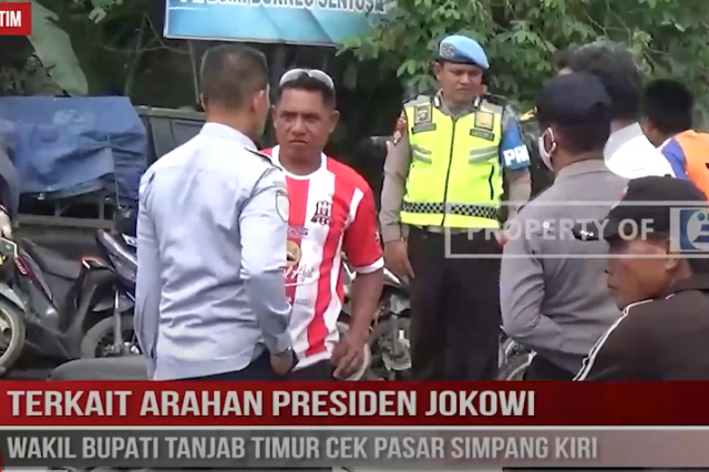 TERKAIT ARAHAN PRESIDEN JOKOWI, WAKIL BUPATI TANJAB TIMUR CEK PASAR SIMPANG KIRI