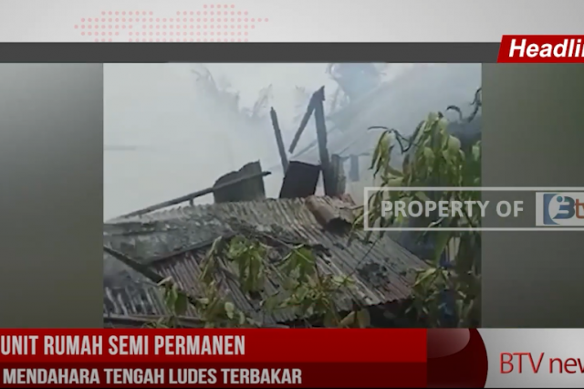 3 UNIT RUMAH SEMI PERMANEN DI MENDAHARA TENGAH LUDES TERBAKAR