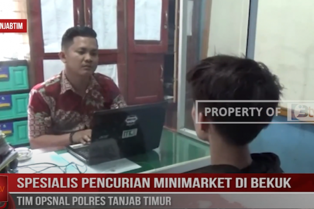 SPESIALIS PENCURIAN MINIMARKET DI BEKUK TIM OPSNAL POLRES TANJAB TIMUR