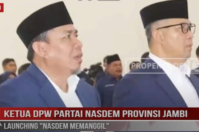 KETUA DPW PARTAI NASDEM PROVINSI JAMBI LAUNCHING NASDEM MEMANGGIL