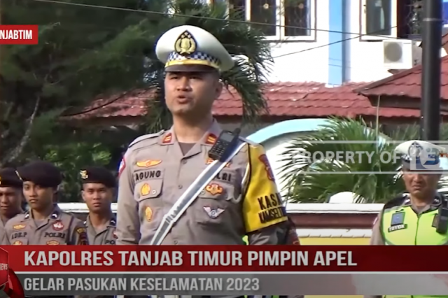 KAPOLRES TANJAB TIMUR PIMPIN APEL GELAR PASUKAN KESELAMATAN 2023