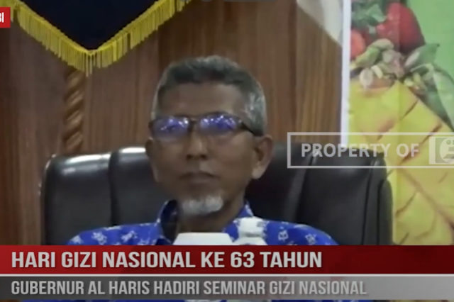 HARI GIZI NASIONAL KE 63 TAHUN, GUBERNUR AL HARIS HADIRI SEMINAR GIZI NASIONAL